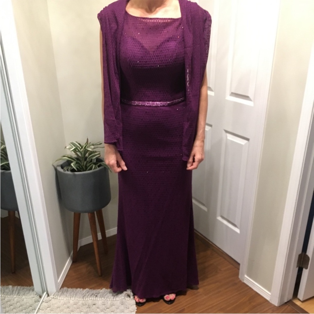 Elegant Purple Evening Gown